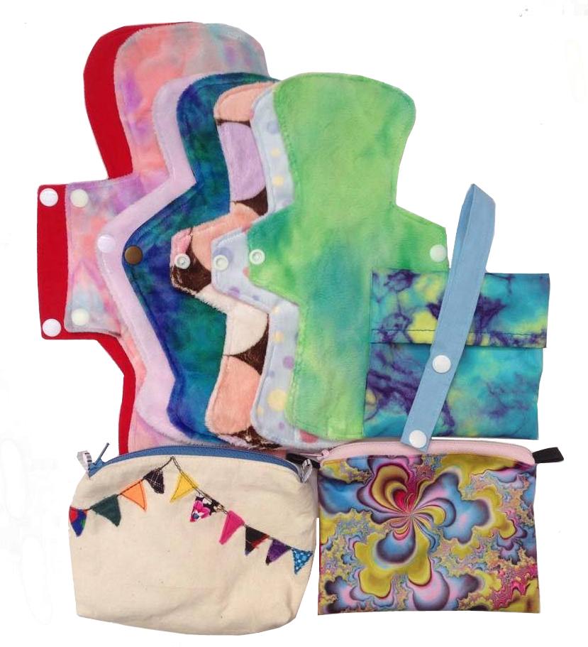 cloth pads for menstrual, post partum and mild incontinence use